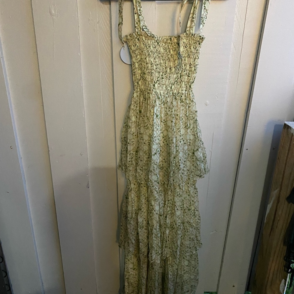 Hill House Home Elegant Yellow Floral Maxi Dress